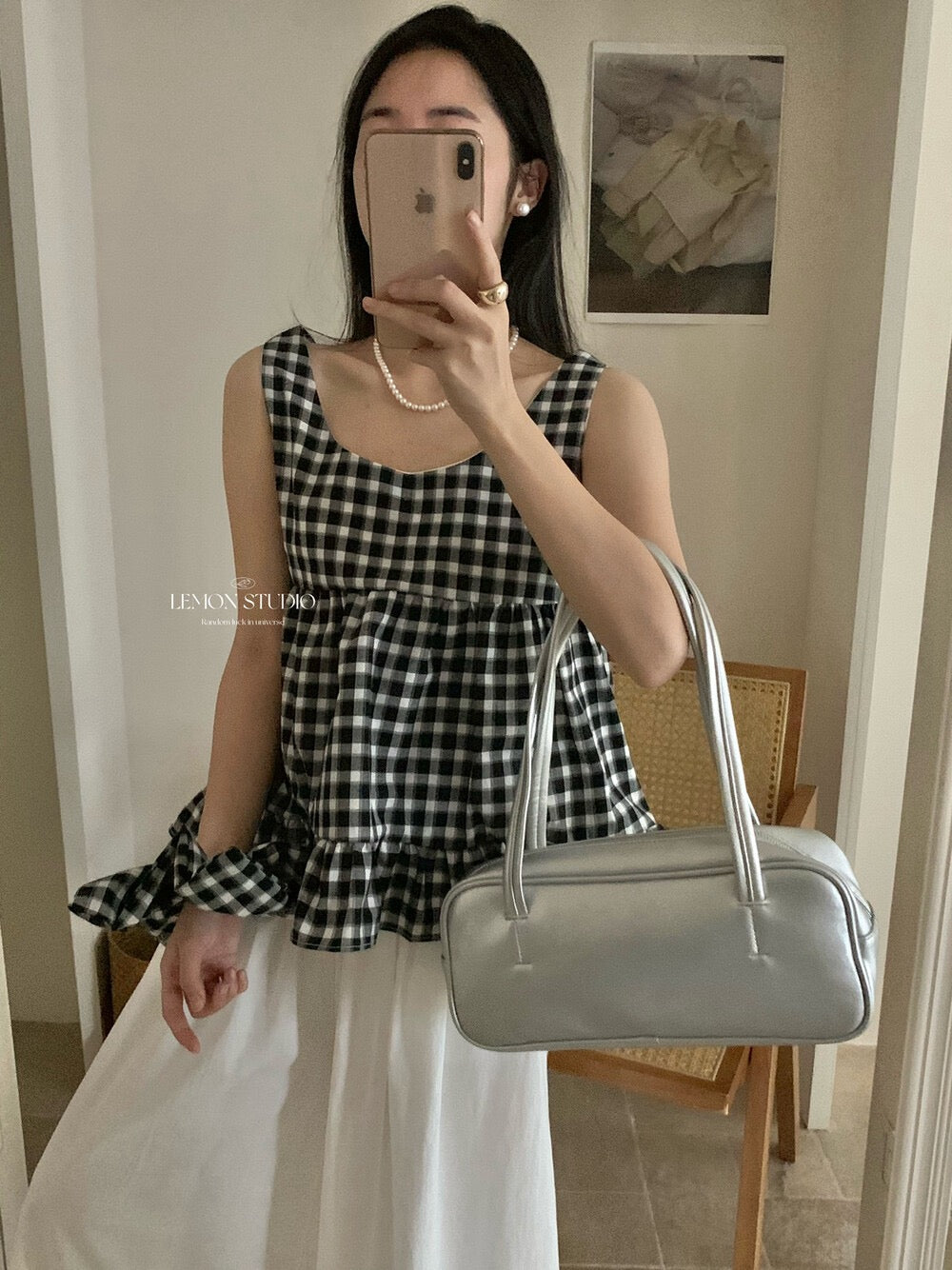 Sweet Plaid Sleeveless Vest Top