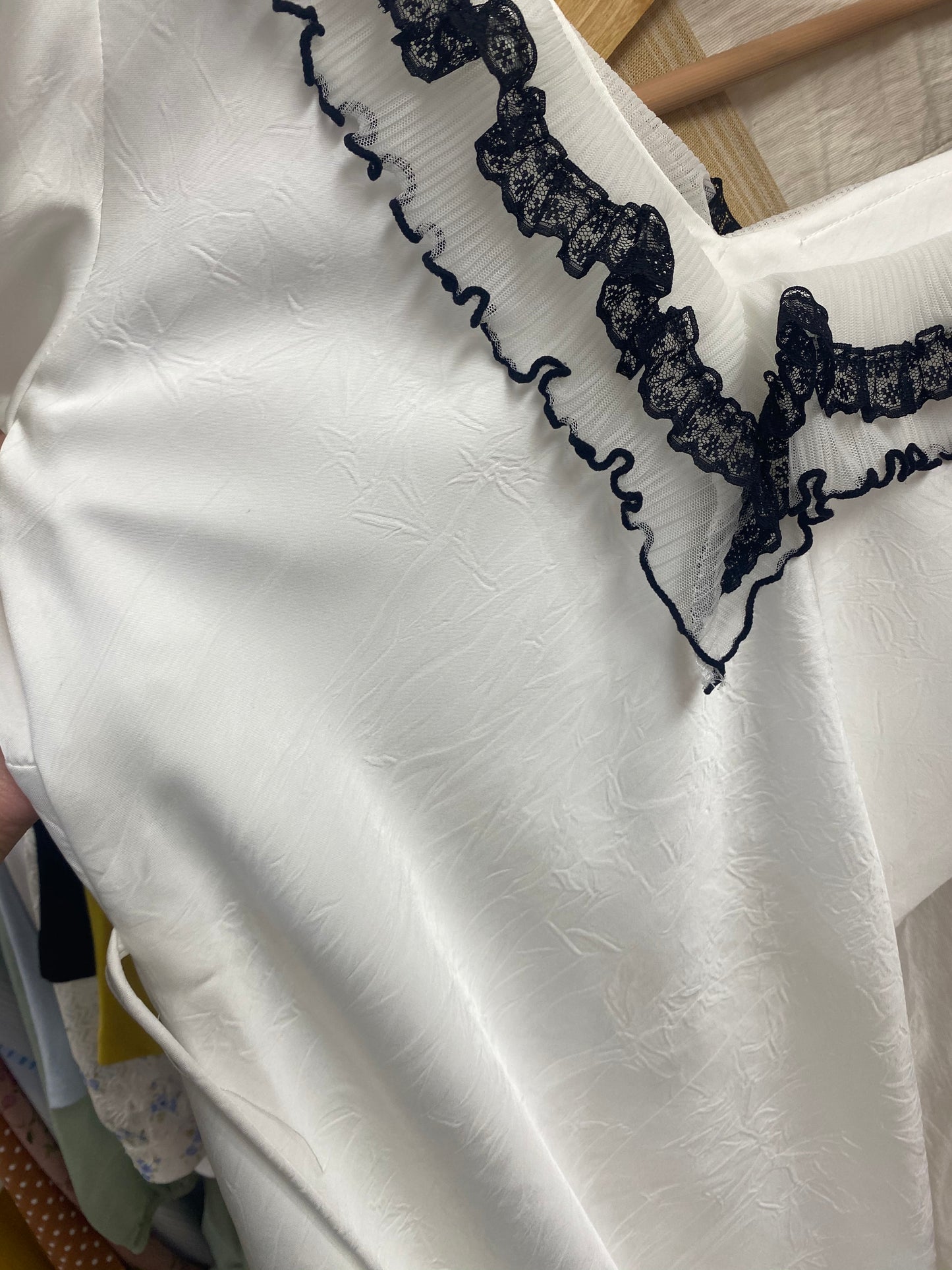 Lace Puff Sleeve V-Neck Dress