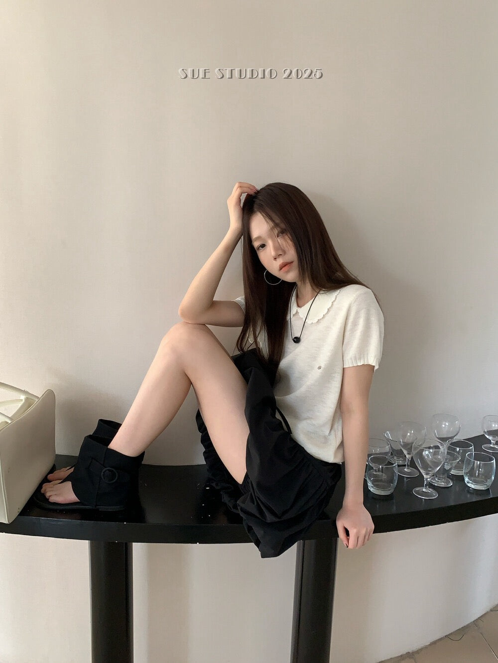 Doll collar with lace top