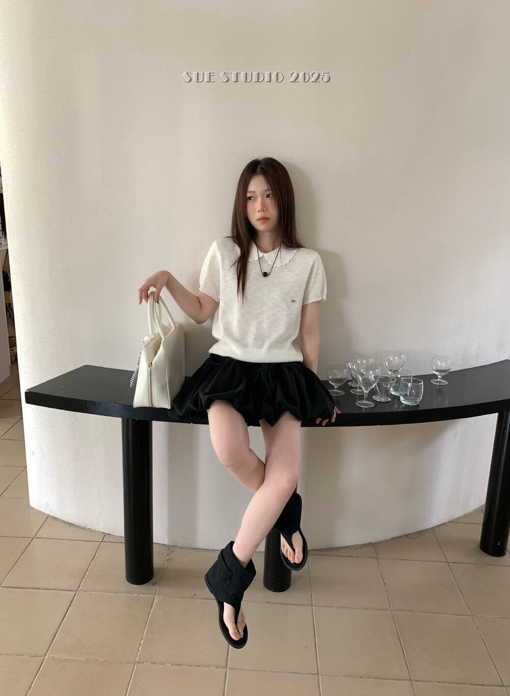 Doll collar with lace top
