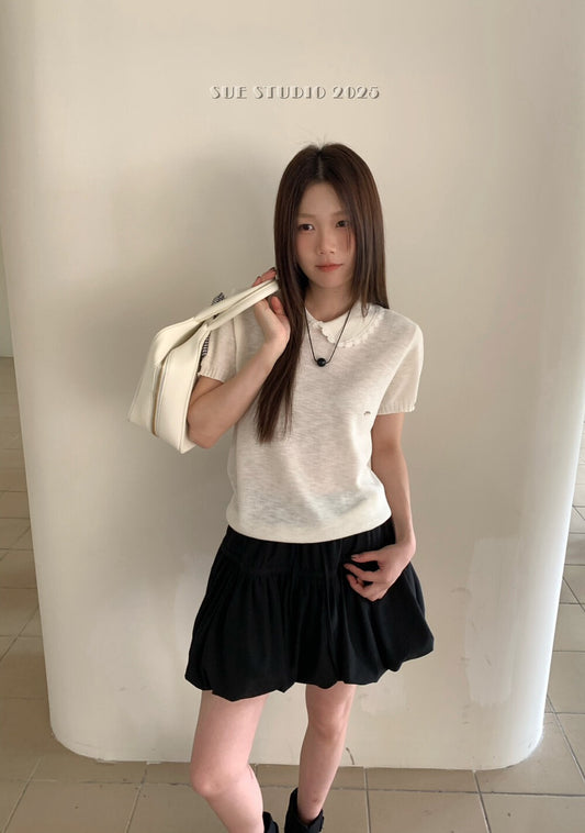 Doll collar with lace top
