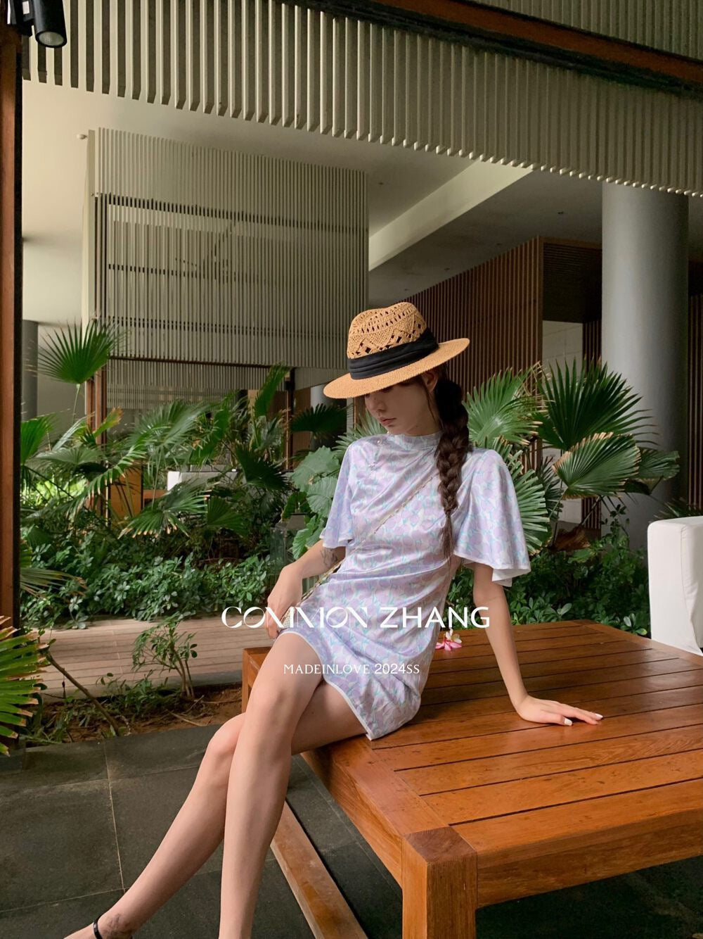 Tulip Print New Chinese Cheongsam Dress