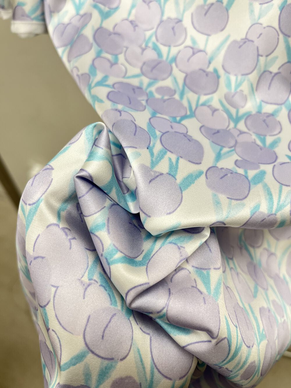 Tulip Print New Chinese Cheongsam Dress