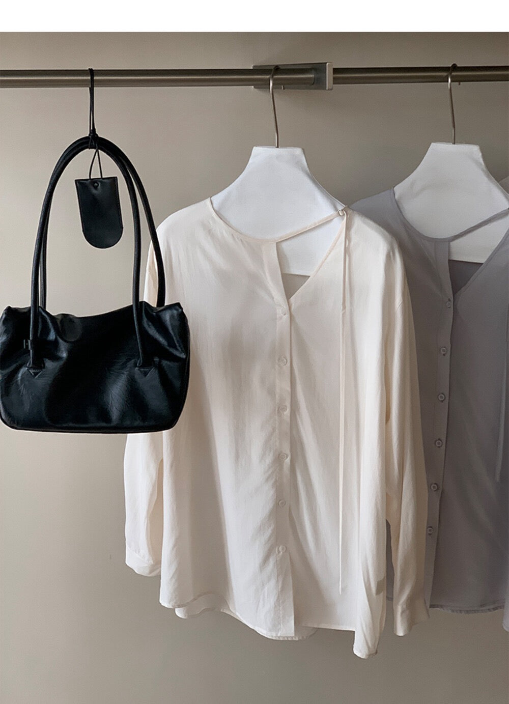 Korean style irregular design loose shirt